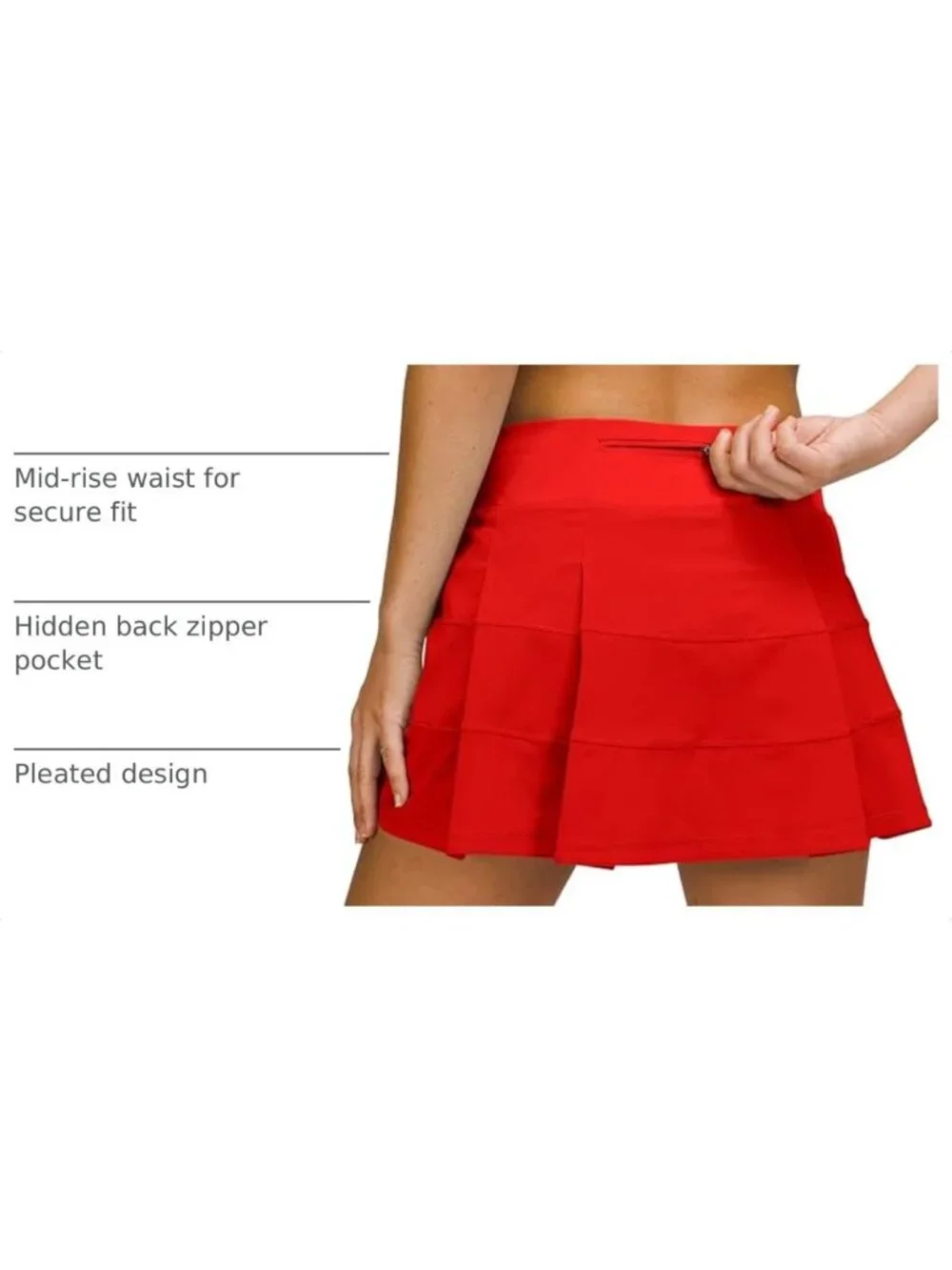 Women's Athletic Skorts with Pockets - Pleated Tennis, Golf & Workout Skirts